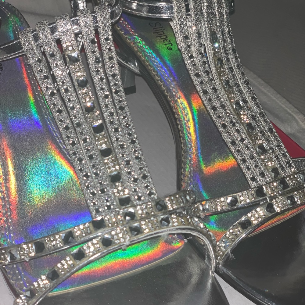 Silver heels